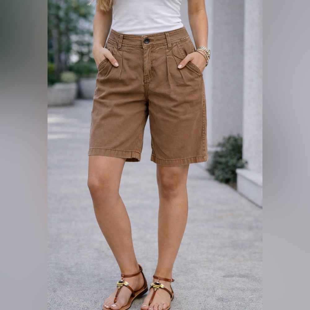 Brown Women's Casual Shorts - Picture 1 of 4
